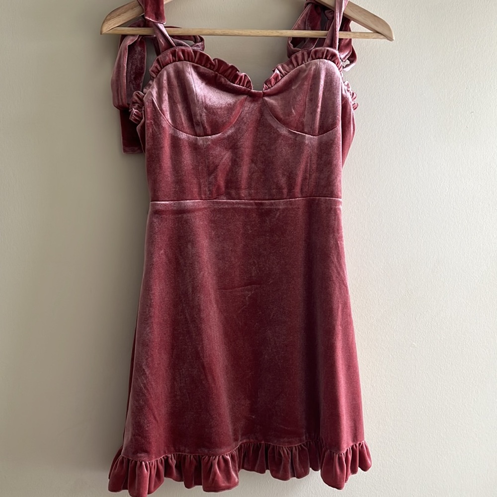 F21 Velour Dress